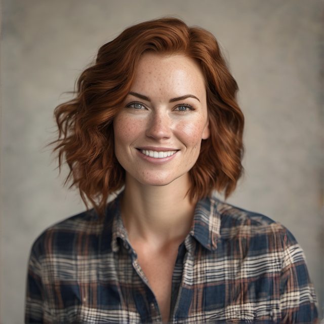 AI-generated portrait of Alex, a fictional character