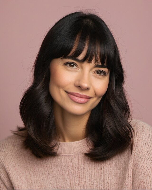 AI-generated portrait of Yumi, a fictional character